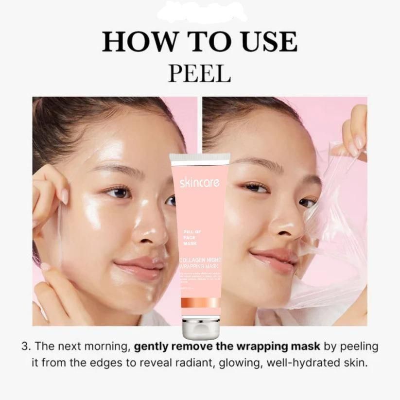 TwoTales™ Collagen Night Wrapping Peel Off Mask (Pack of 2)
